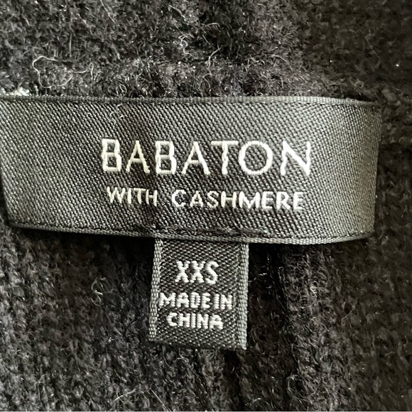 Aritzia Babaton Wool and Cashmere Mix Black Open Front Cardigan - Picture 6 of 11